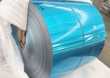 بسته بندی استاندارد صادراتی رول کویل آلومینیومی با رنگ آبی یخچال